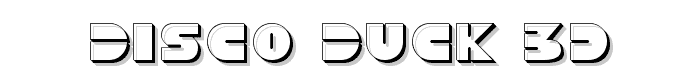 Disco Duck 3D font